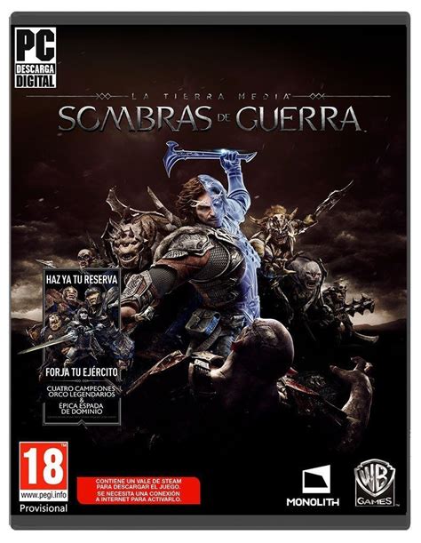 La Tierra Media Sombras De Guerra Videojuego Ps4 Pc Y Xbox One