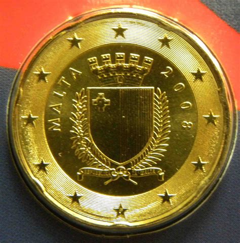 Malta Euro Coins Unc 2008 Value Mintage And Images At Euro Coinstv