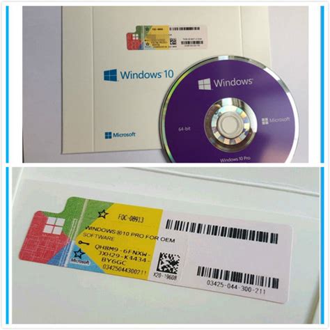 Pc Computer Microsoft Windows 10 Pro 32 64 Bit Oem Key Dvd Box 100