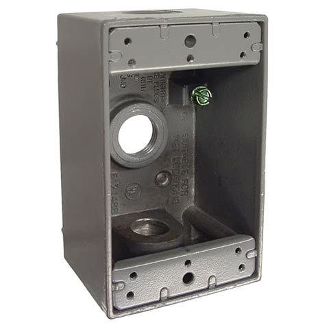 Buy Hubbell Bell 5320 0 Raco Single Gang Weatherproof Box 3 12 Inch Outlets Gray Online At