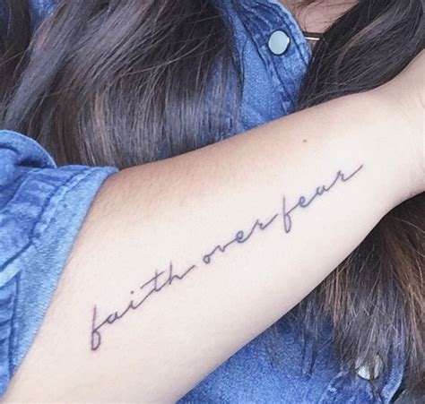 Faith over fear tattoo picture at checkoutmyinkcom pictures. bee an inspiration | Fear tattoo, Body art tattoos, Tattoos