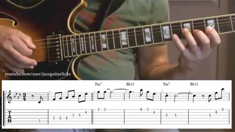 Before you start playing advanced jazz solos, read our blog post on guitar scales to master the basic major, minor scales and the modes used in jazz music. Wes Montgomery guitar solo transcription with tab | Full ...