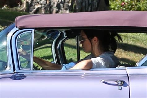 (1993 cadillac, i still love you.) Kendall Jenner Driving a Ragtop Lavender Cadillac - LA ...