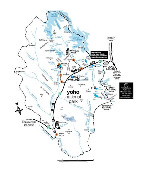Yoho National Park Maps