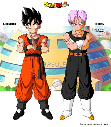 Goten E Trunks 14 Years Dba By Helveciobnf On Deviantart