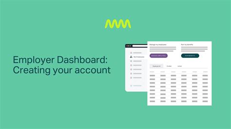 Employer Dashboard Creating Your Account Youtube