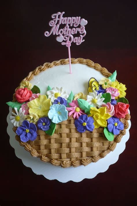 We will bring you ideas decorate flower basket cake in new style, unique and simple. Mother's Day Cake - Fudge chocolate cake covered with ...