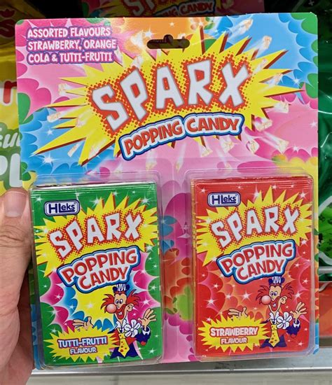 Sparx Popping Candy Tutti Frutti Und Strawberry Flavour Knallkaugummi