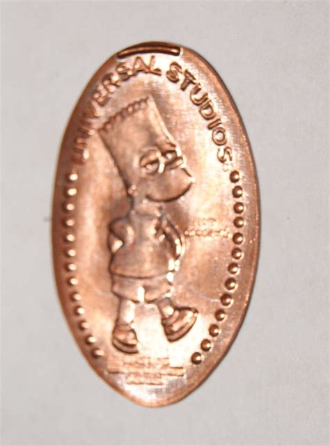 Elongated Pressed Penny The Simpsons 8 Bart For Collectors