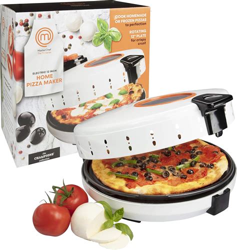 Kitchen Dining And Bar 12 Inch Pizza Maker Electric Compact Nonstick