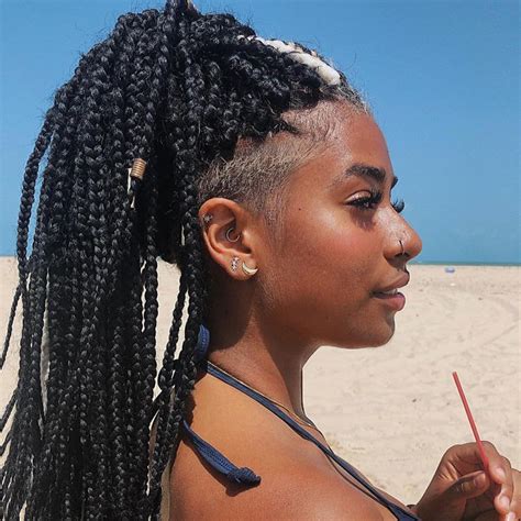All of them present the right excuse to attempt one thing n. Box Braids with Shaved Sides: 21 Stylish Ways to Rock the ...