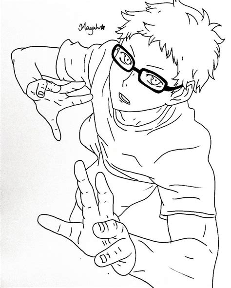 Tsukishima Kei Wip Haikyuu By Mayu012 On Deviantart Anime Character