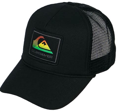 Quiksilver Petro Trucker Hat Black Rasta
