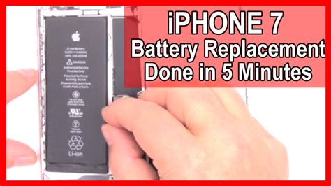 How To Replace The Battery In Your Iphone 7 In 5 Minutes Youtube