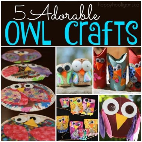 Easy Owl Crafts For Kids To Make At Home Or Preschool Happy Hooligans