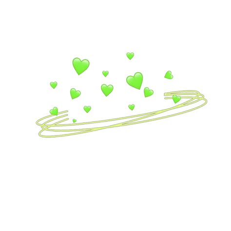 Transparent Green Heart Png Green Heart Crown Png Clipart Full Size