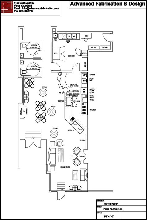 Coffee Shop Design School Consulting Forest Inside Recent Floor Plan