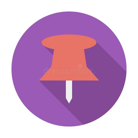 Push Pin Icon Stock Vector Illustration Of Colorful 89759743