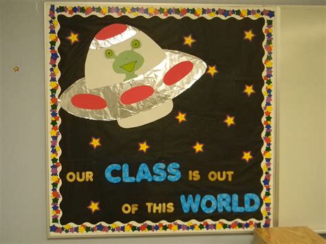 Alien Bulletin Board Space Theme Classroom Space Theme Preschool