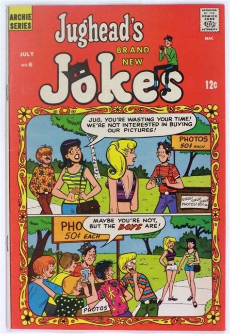 Jugheads Jokes 6 Vf Archie 1967 Silver Age Comics