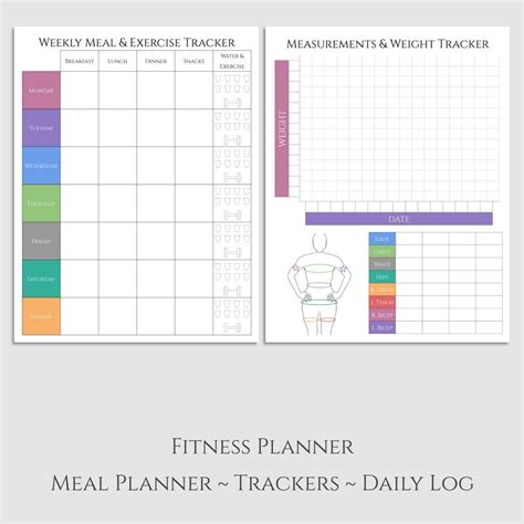 Free Printable Fitness Planner