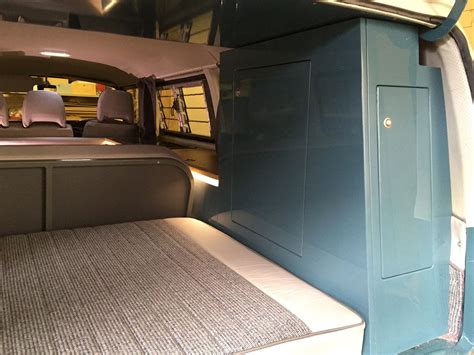 Where are the dash tidies on a vw t2? T2 Bay Window interior Neptune Blue wardrobe | Campervan ...
