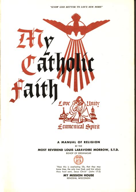 My Catholic Faith Louis Laravoire Morrow Free Download Borrow And