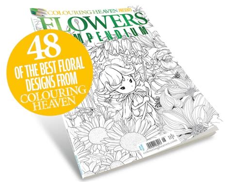 Colouring Heaven Presents Flowers Compendium Etsy