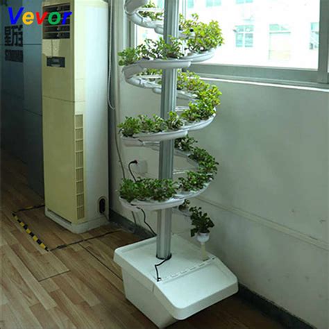 How to build, grow and inspire with the diy vertical grow tower the chena grow tower project is the brainchild of alaskan entrepreneur bernie karl. Family Vertical Spiral Plant Grow Hydroponic Tower Indoor ...