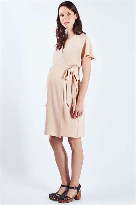 Elegant Maternity Wrap Dress