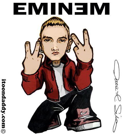 Eminem Superstar Rapper Eminem Birthday Eminem Drawing Caricature