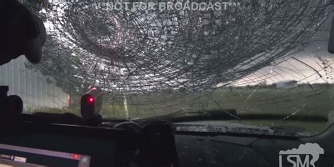 Watch Softball Sized Hail Pounds Texas Storm Chasers Huffpost