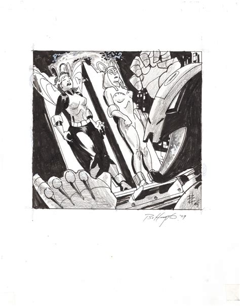 Wasp Jocasta And Ultron By Hampton In Greg Mckees Bo Hampton Comic