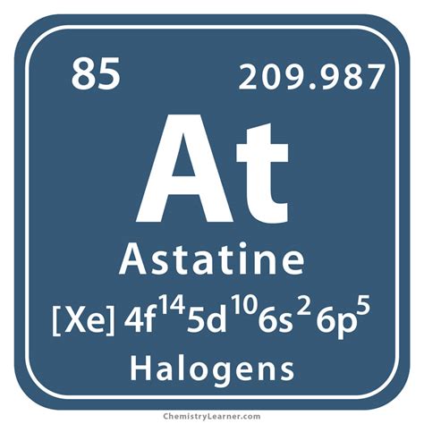 Astatine Facts Symbol Discovery Properties Uses
