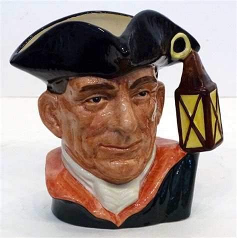 D6569 Night Watchman Vintage Royal Doulton Large Jug Stein Character