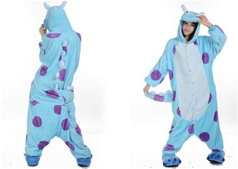 Winter Warm Fleece Anime Monsters Inc Sulley Cos Pajamas Adult Unisex