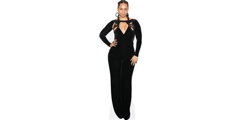 Alicia Keys Long Black Dress Cardboard Cutout Celebrity Cutouts