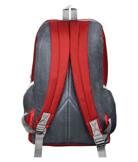 Rich Club Red Polyester College Bags Backpacks For Men And Women Shoulder