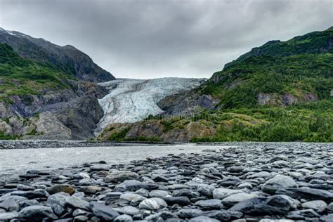 Exit Glacier In Seward In Alaska United States Of America Stock Photo