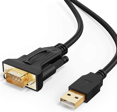 Buy Usb To Rs232 Adapter Ftdi Chipset Cablecreation 3 Feet Rs 232 Male