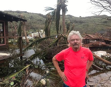Branson offers caribbean island to secure virgin bailout. Hurricane Irma damage pictures: Sir Richard Branson's pics ...