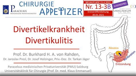 Divertikulitis PD Dr Tarkan Jäger