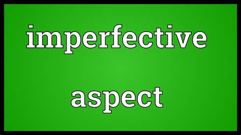 First come first serve is a scheduling algorithm used by the cpu to schedule jobs. Imperfective aspect Meaning - YouTube