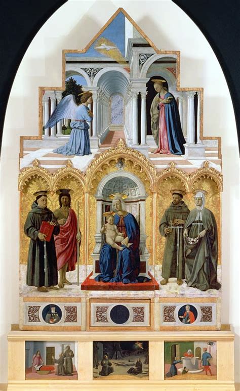 Altarpiece Annunciation Madonna And Ch Piero Della Francesca Come