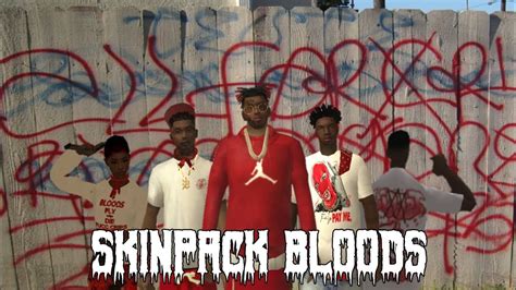 Share Skinpack Bloods Gta Sa Android And Pc Youtube