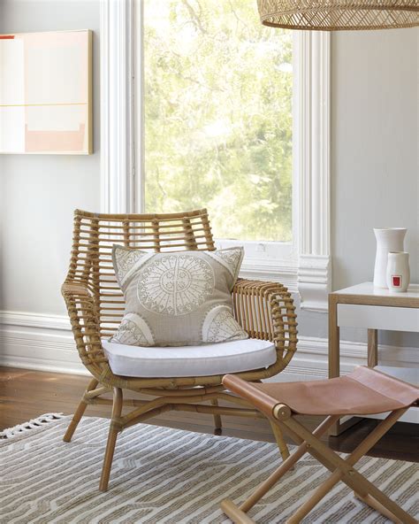 Your living room can look stylish and updated in no time. Natural living | Venice Rattan Chair & Kokkari Soumak Rug ...