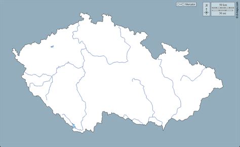 Es un país de europa con una superfice de 78.866 km2 y una población de 10.513.000 habitantes. República Checa Mapa gratuito, mapa mudo gratuito, mapa en ...