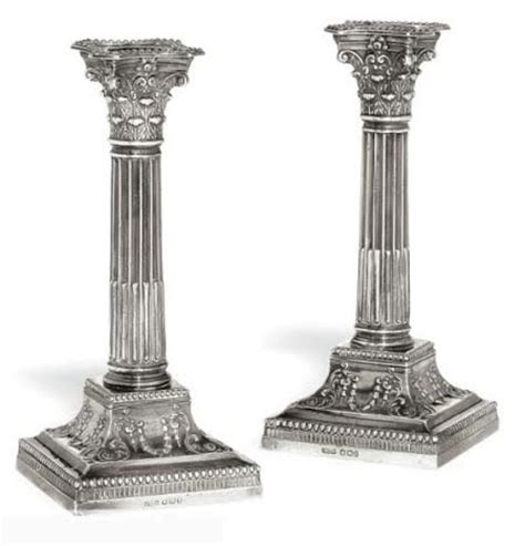James Dixon And Sons Sterling Silver Candlesticks Sheffield Etsy