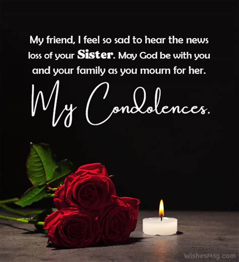 50 Condolence Messages On Death Of Sister Wishesmsg