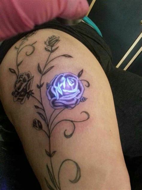 Tattoo shop nate on instagram: coole tattoos uv tattoo unique rose | Glow tattoo, Dark ...